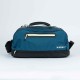 Bolsa de natación tipo duffle bag de 27 L azul con negro