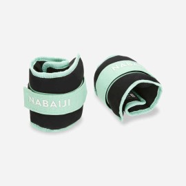 Brazaletes Lastrados Bucle Aquagym Verde Claro 0,5 kg x2