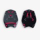 Paletas Natación 900 Negro Rojo L