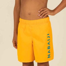Bermudas Natación Swimshort 100 Basic Niños Naranja