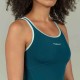 Traje de baño de natación verde azulado para mujer Kamiye+ 500