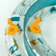 Salvavidas inflable para niños para uso en alberca - Transparente - Estampado Sabana 65 cm 6-9 Años
