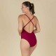Traje de baño 1 pieza Lila Symi Mujer Burdeos
