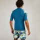 Playera Anti-UV Surf 500 Hombre Palmeral Manga Corta