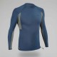 Playera Anti-UV 500 Hombre Gris Caqui Manga Larga