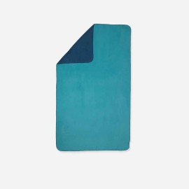 Toalla Azul Verde Microfibra Doble Cara Ultracompacta Talla XG 110 x 175 cm