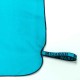 Toalla Azul Verde Microfibra Doble Cara Talla G 80 x 130 cm