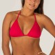 Top de Bikini Mae Mujer Rojo Triángulos Corredizos