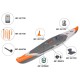 Canoa de Kayak Strenfit X500 Drop Stitch Inflable Alta Presión 1 Plaza