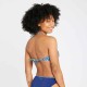 Top de bikini de surf estilo bandeau turquesa para mujer Laura Foly