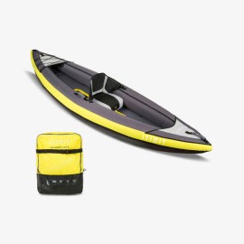 Canoa Kayak Inflable Travesía Amarillo 1 Plaza