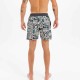 Bermuda de surf negro con estampado de 17" 500
