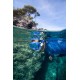 Tubo Buceo 100 Gris Válvula