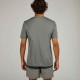 Playera de surf anti-UV de manga corta caqui con estampado para hombre SS23