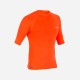 Playera Surf 100 Hombre Naranja Fluorescente Anti-UV Manga Corta