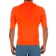 Playera Surf 100 Hombre Naranja Fluorescente Anti-UV Manga Corta