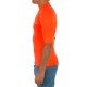 Playera Surf 100 Hombre Naranja Fluorescente Anti-UV Manga Corta