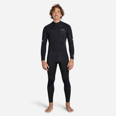 Traje de surf de neopreno negro para hombre 4/3 mm 500 PE23