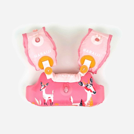 Flotadores-Cinturón Alberca Evolutivos Tiswin Niño 15 a 30 kg Rosa Gacela