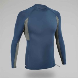 Playera Anti-UV 500 Hombre Gris Caqui Manga Larga