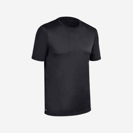 Playera de surf con protección solar/top anti-UV de manga corta negra