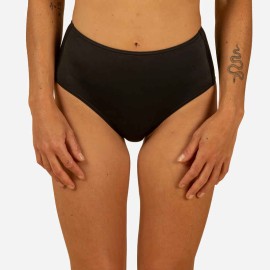 Panty de Bikini Surf Romi Mujer Negro Talle Alto