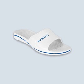 Sandalias para alberca blancas para hombre Slap 100 Plus