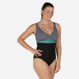 Traje de baño moldeador negro para mujer Kaipearl Triki Leo