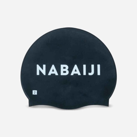 Gorra de natación de silicón negro 500