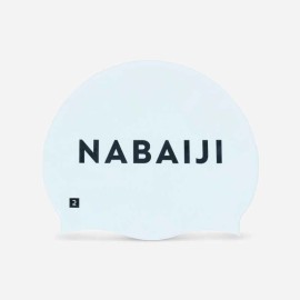 Gorra de natación de silicón blanco Logo 500