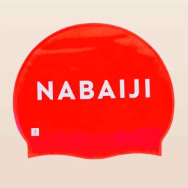 Gorro de natación de silicón rojo