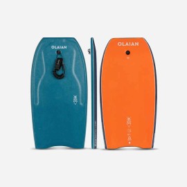 Bodyboard con correa azul/naranja 500