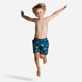 Traje de baño tipo short/bermuda para Bebé Niños Azul Oscuro Estampado Tigres