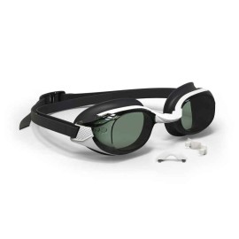 Goggles Natación Bfit Negro Blanco Cristales Ahumados