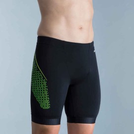 Traje de Natación Tipo Jammer - Fiti - Negro Amarillo Verde