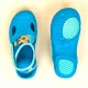 Zuecos para alberca azules con tigre para niños Clog 500