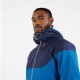 Chamarra Vela Sailing 100 Adulto Azul Claro y Azul Marino DDY Impermeable Rompevientos