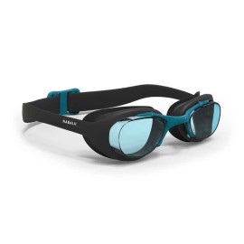 Goggles de natación con cristales claros negro y azul unitalla Xbase