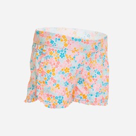 Traje de baño estilo short para bebés y niños con estampado de flores