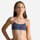 Top Bikini Natación Basic Lila Luna Niña Azul 2 Piezas