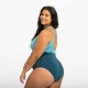 Traje de baño de natación azul petróleo para mujer Heva Li