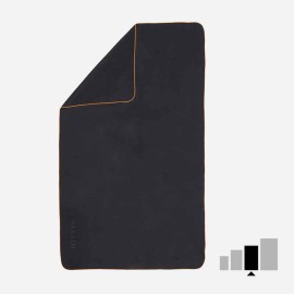 Toalla de natación de microfibra talla G de 80 x 130 cm gris oscuro