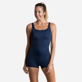 Traje de baño de natación tipo short azul marino para mujer Heva