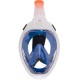 Kit Snorkel Máscara Easybreath 500 + Aletas Adulto Azul