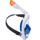 Kit Snorkel Máscara Easybreath 500 + Aletas Adulto Azul