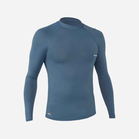 Playera con protección solar / Top de surf para hombre 100 - Anti-UV - Manga Larga - Gris