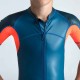 Traje de baño de natación tipo short azul con rojo para niños 100 Kloupi