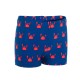 Traje de baño tipo bóxer azul con estampado de cangrejos para bebés/niños
