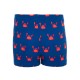Traje de baño tipo bóxer azul con estampado de cangrejos para bebés/niños