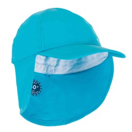 Gorra de natación para bebé anti-UV azul